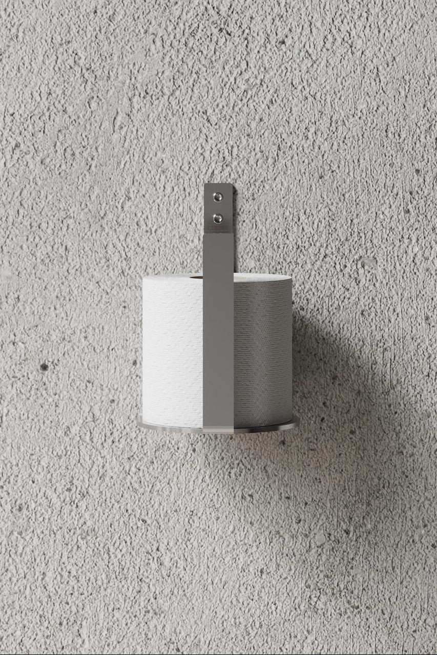 Toiletrulleholder - børstet rustfrit stål